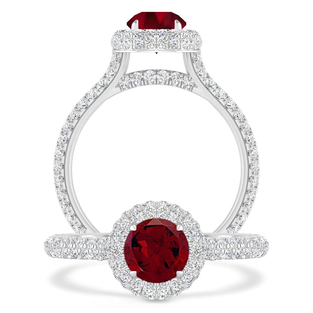 White Gold - Garnet
