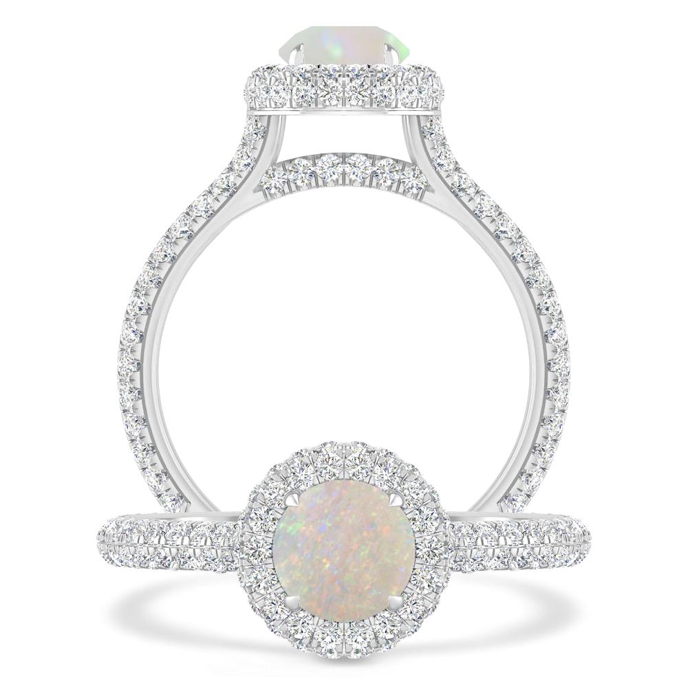 White Gold - Opal