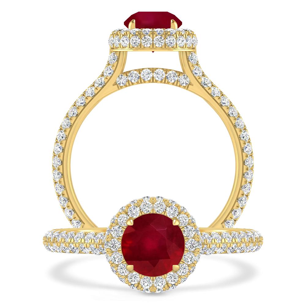 Yellow Gold - Ruby