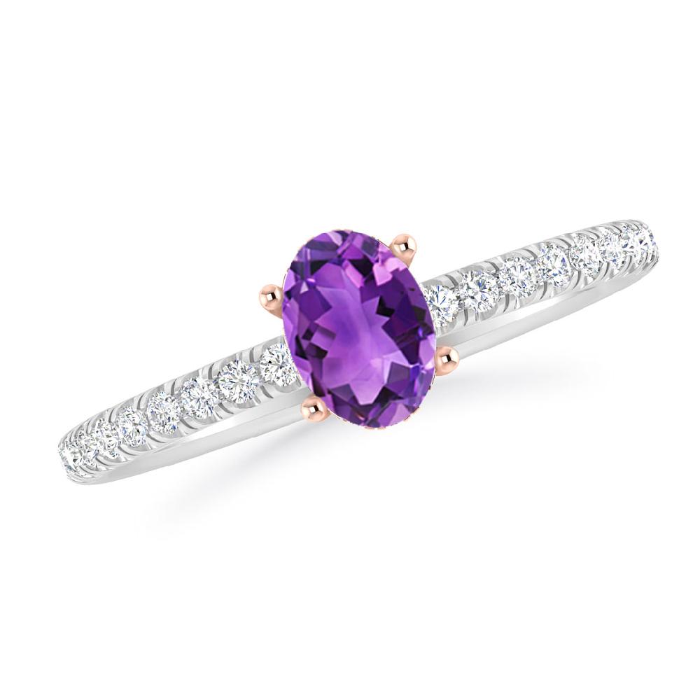 White Gold - Amethyst