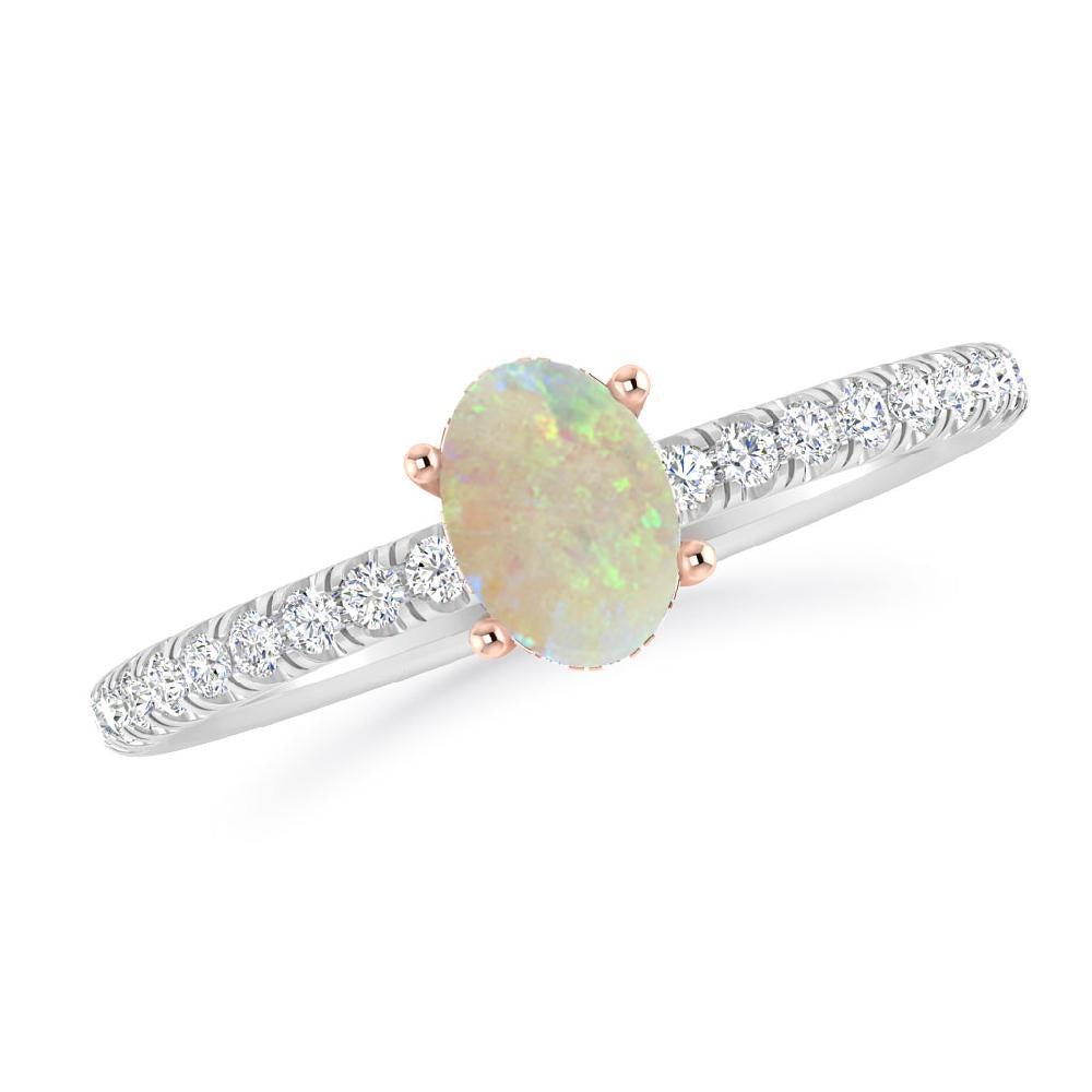 White Gold - Opal