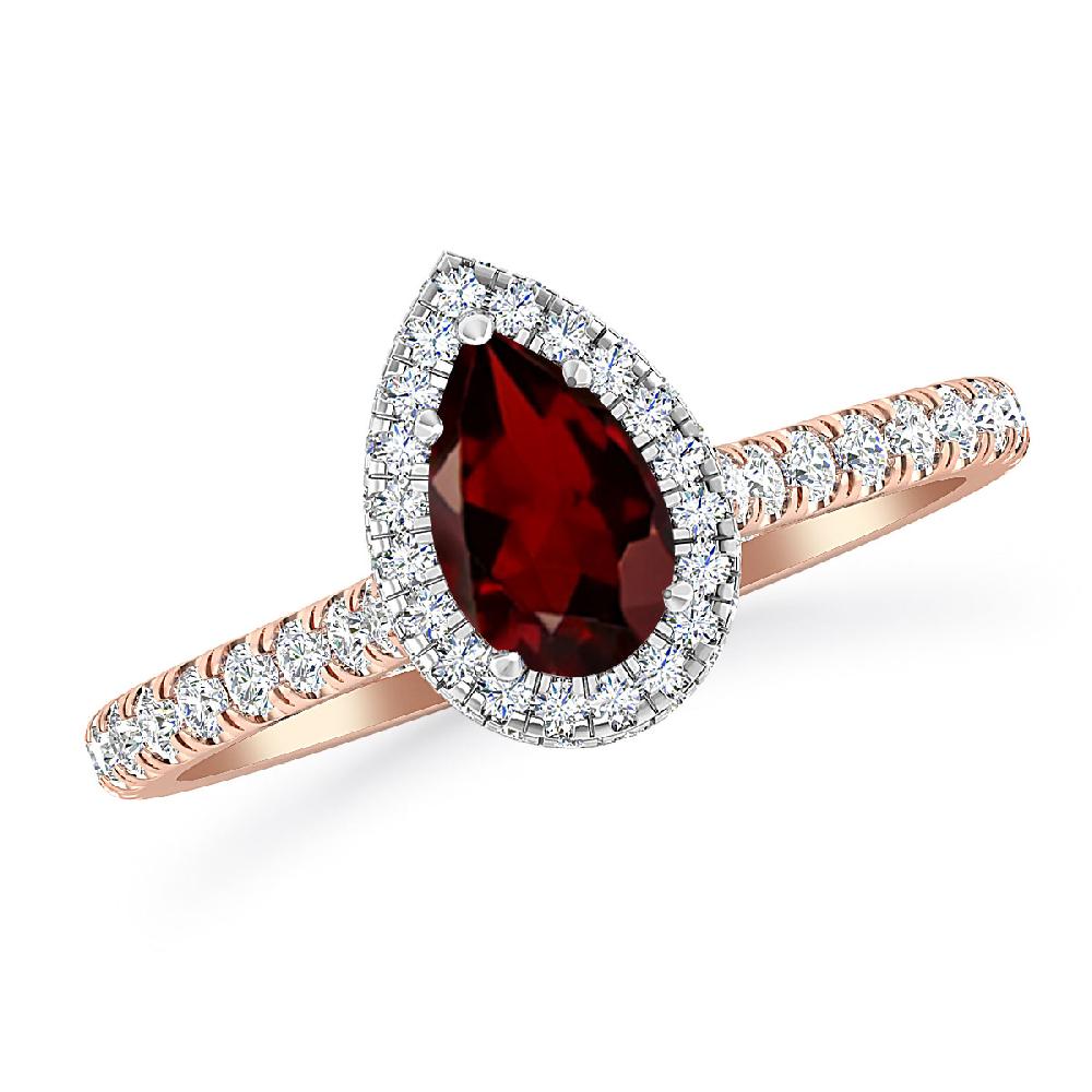 Rose Gold - Garnet