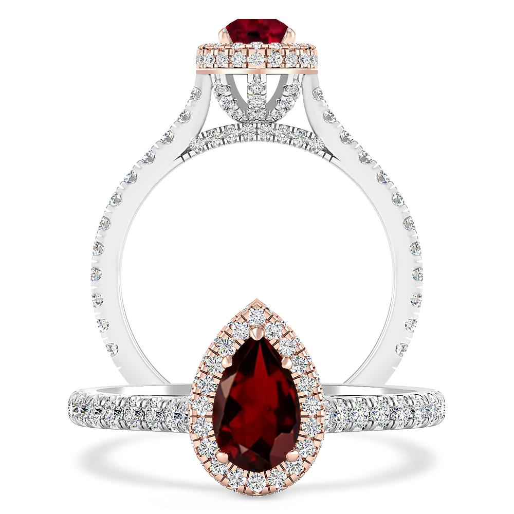 White Gold - Garnet
