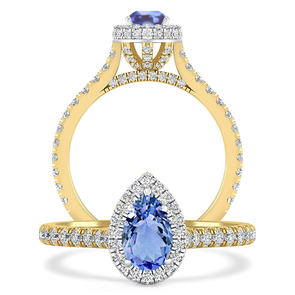 Yellow Gold - Tanzanite