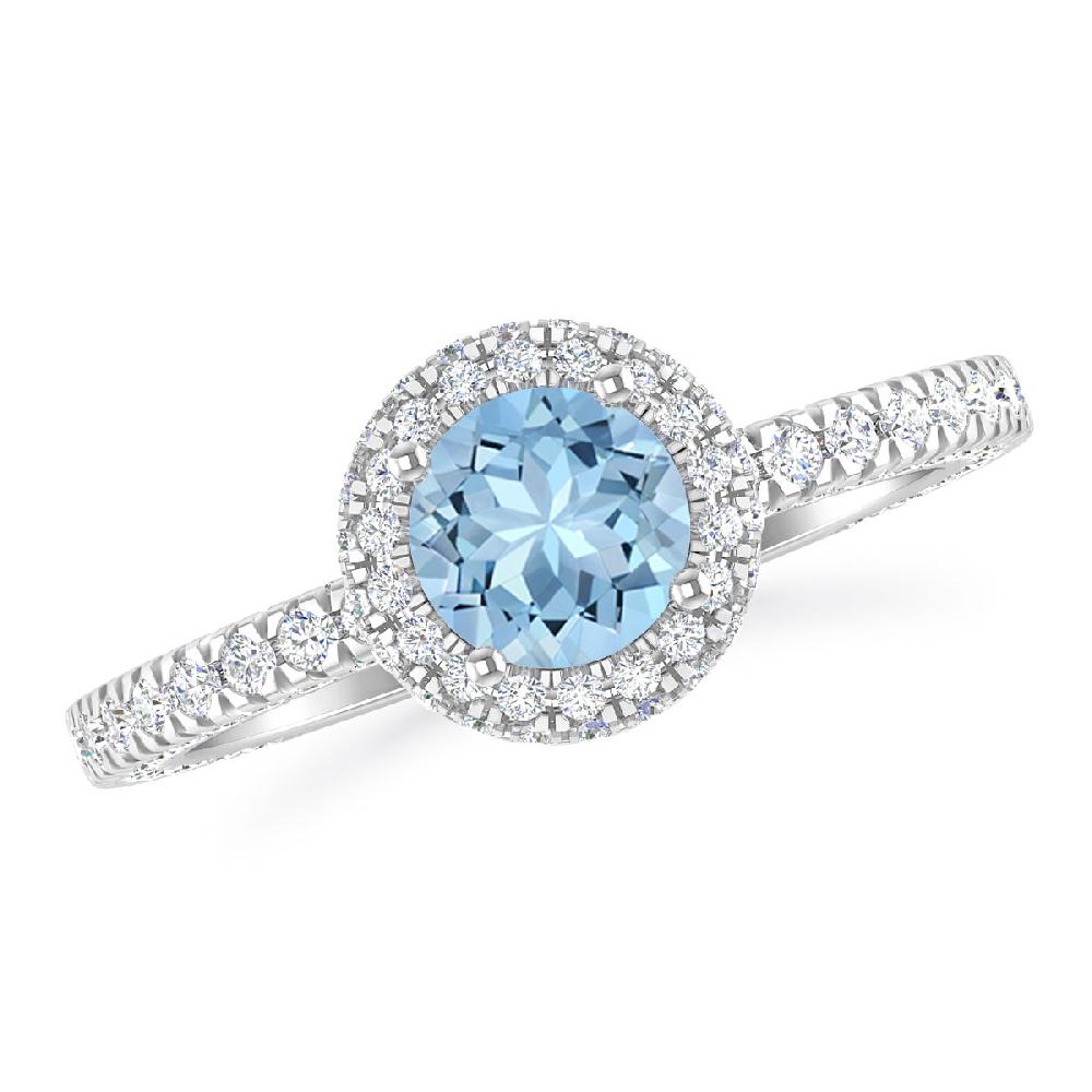 White Gold - Aquamarine