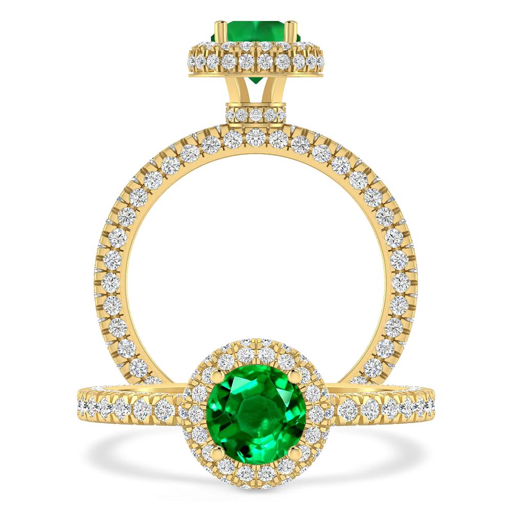 Yellow Gold - Emerald