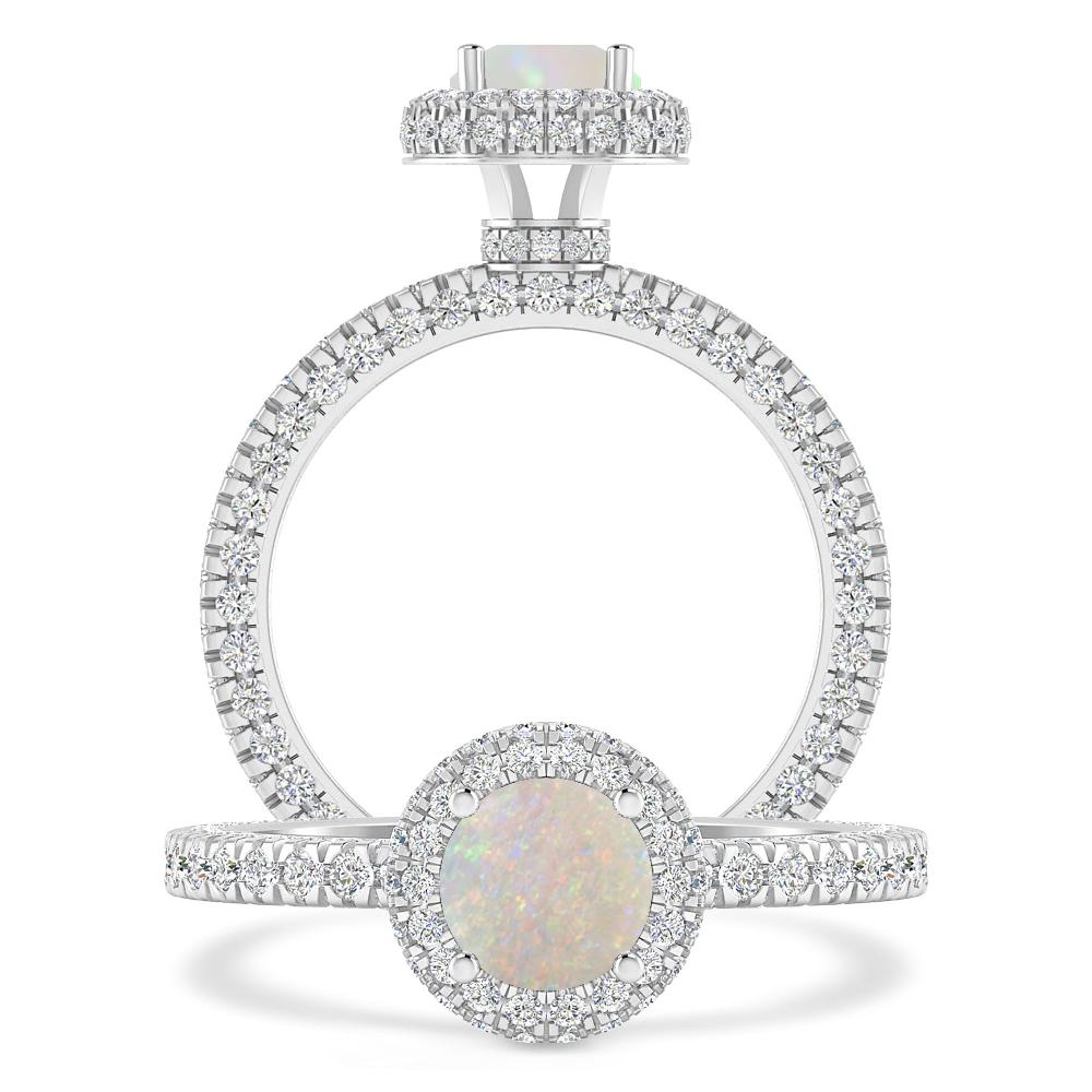 White Gold - Opal
