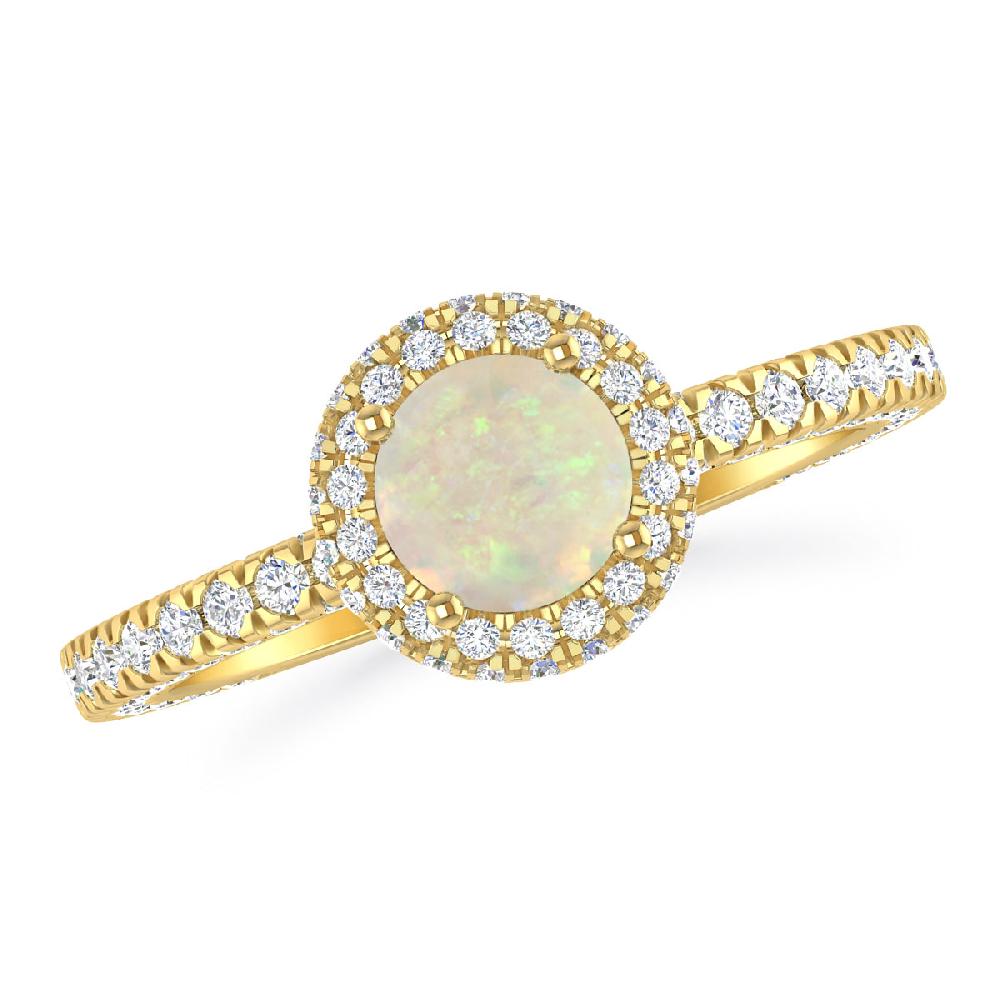 Yellow Gold - Opal