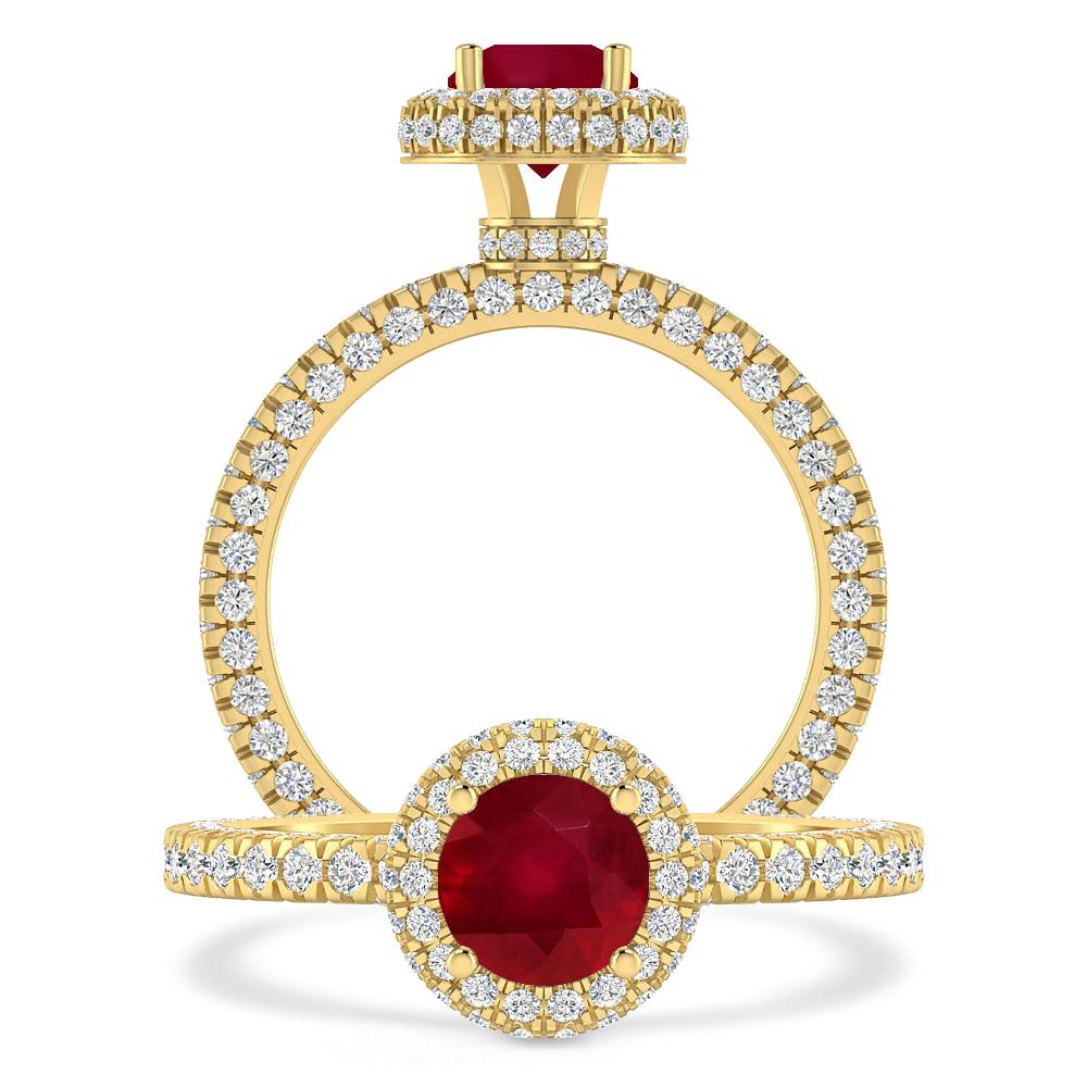Yellow Gold - Ruby