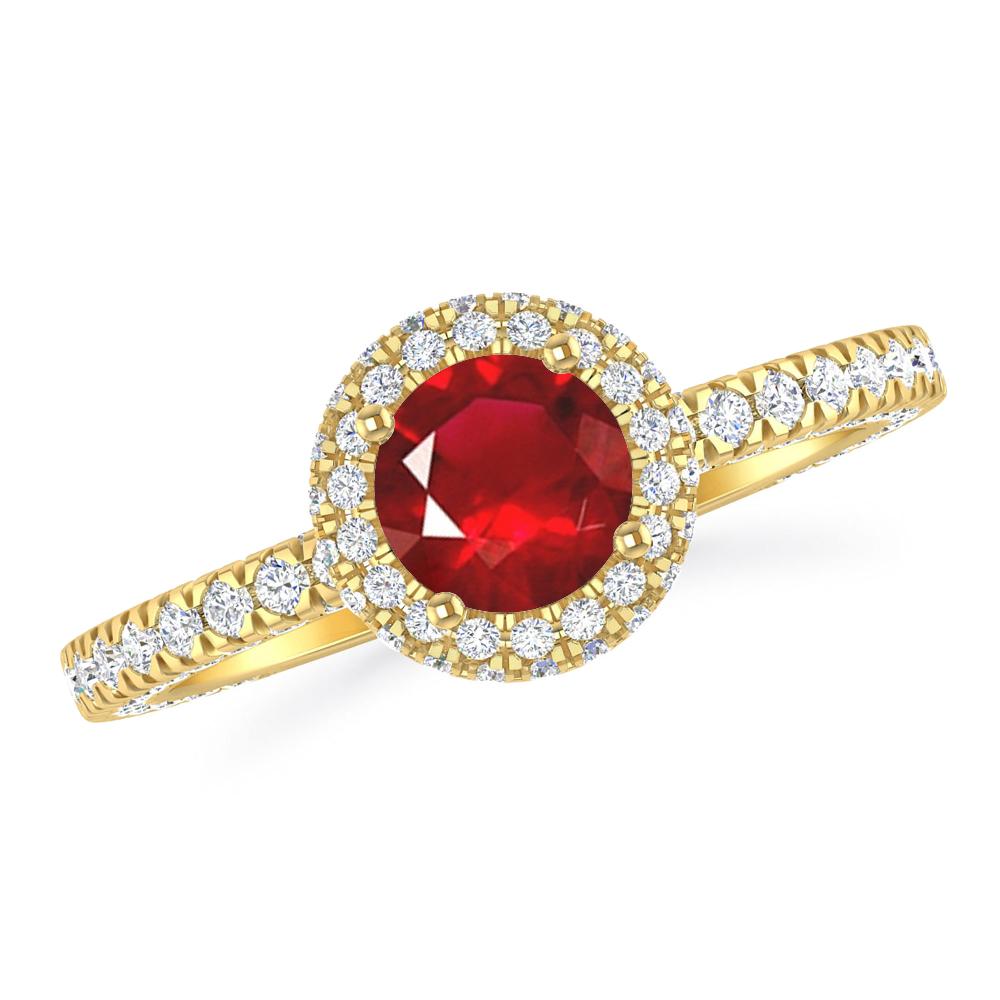 Yellow Gold - Ruby