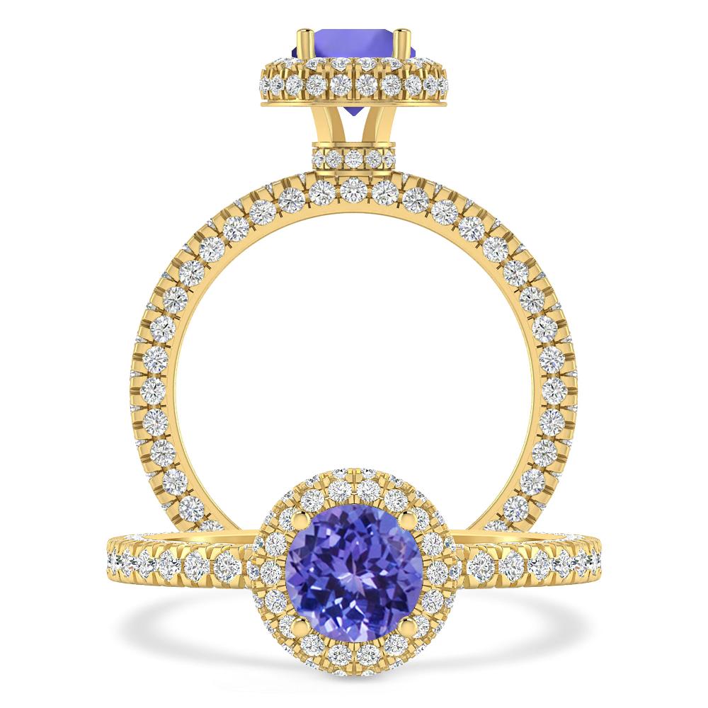 Yellow Gold - Tanzanite