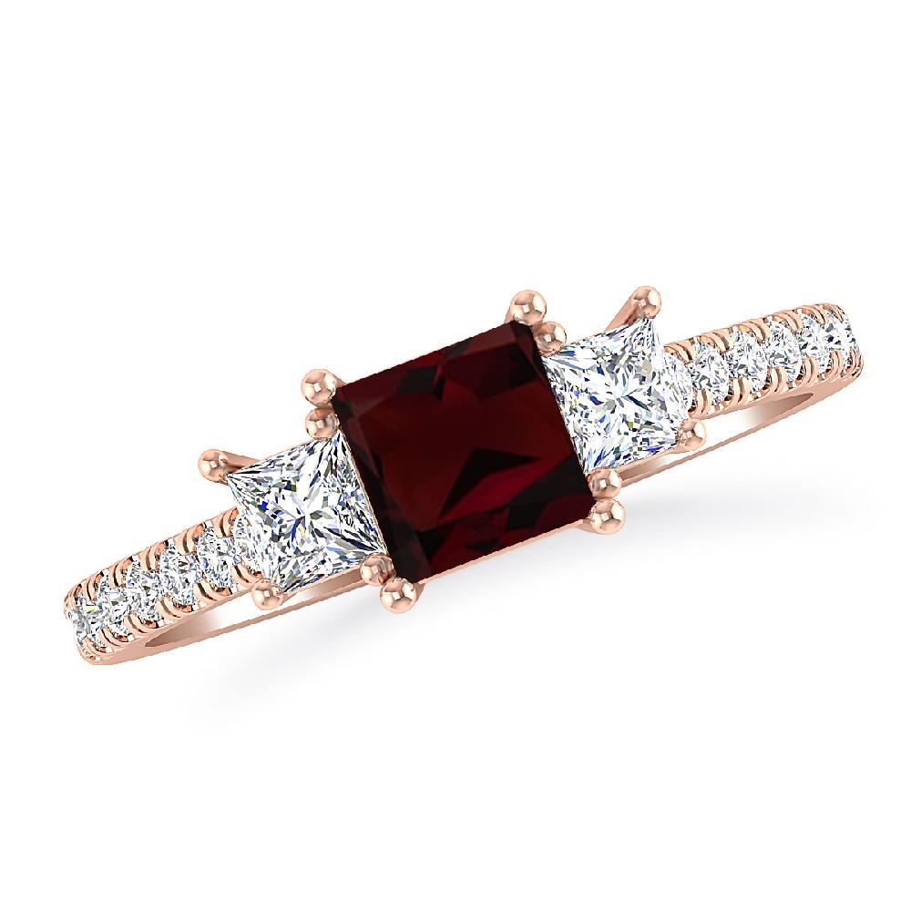 Rose Gold - Garnet