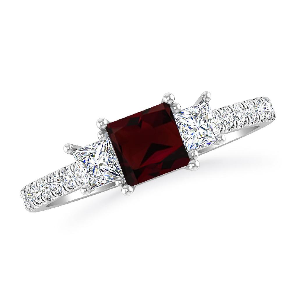 White Gold - Garnet