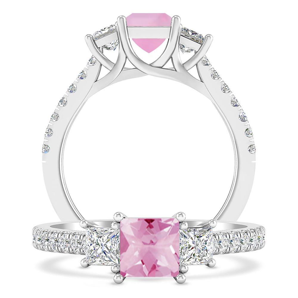 White Gold - Pink Tourmaline