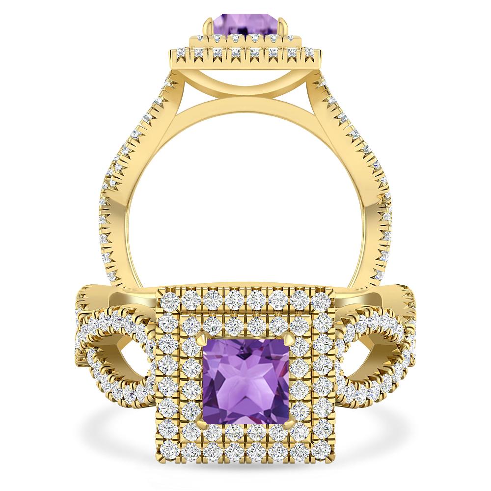 Yellow Gold - Amethyst