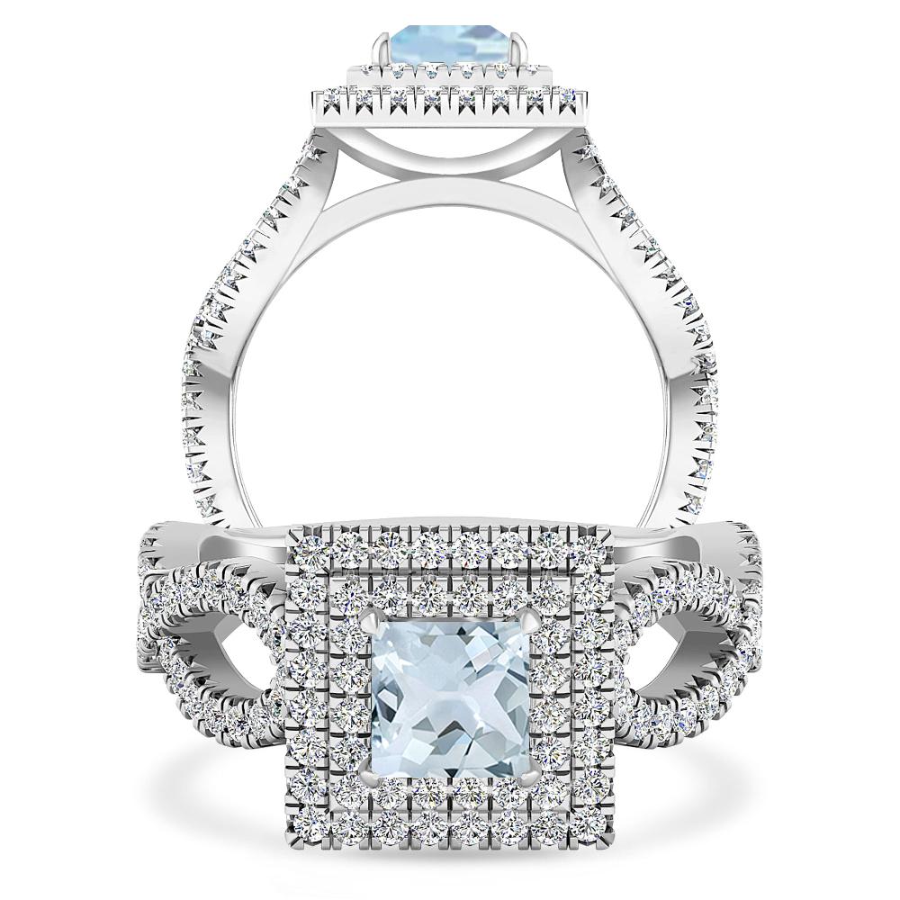 White Gold - Aquamarine