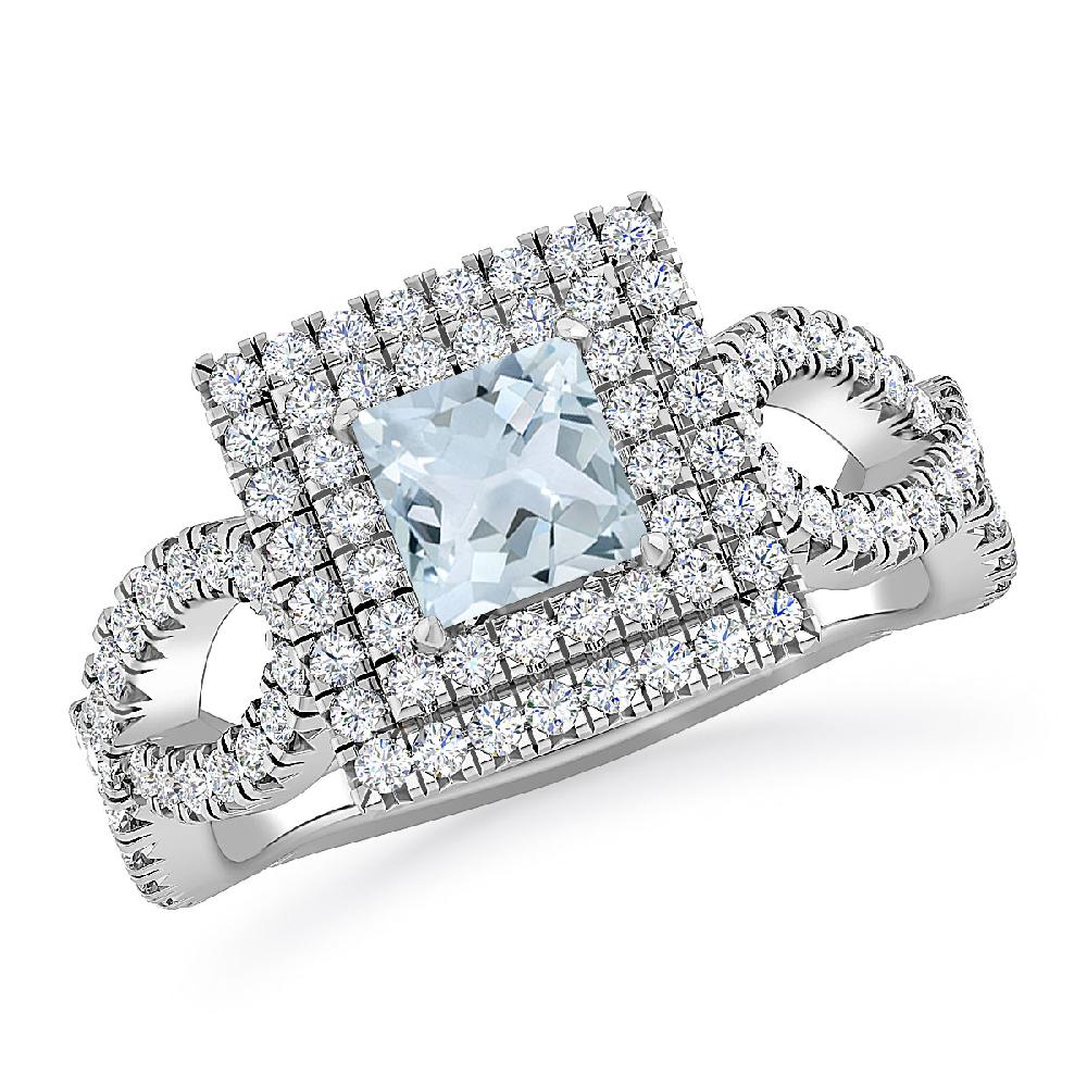 White Gold - Aquamarine