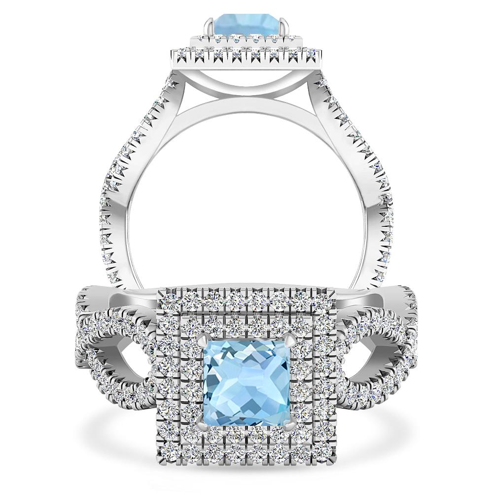 White Gold - Aquamarine