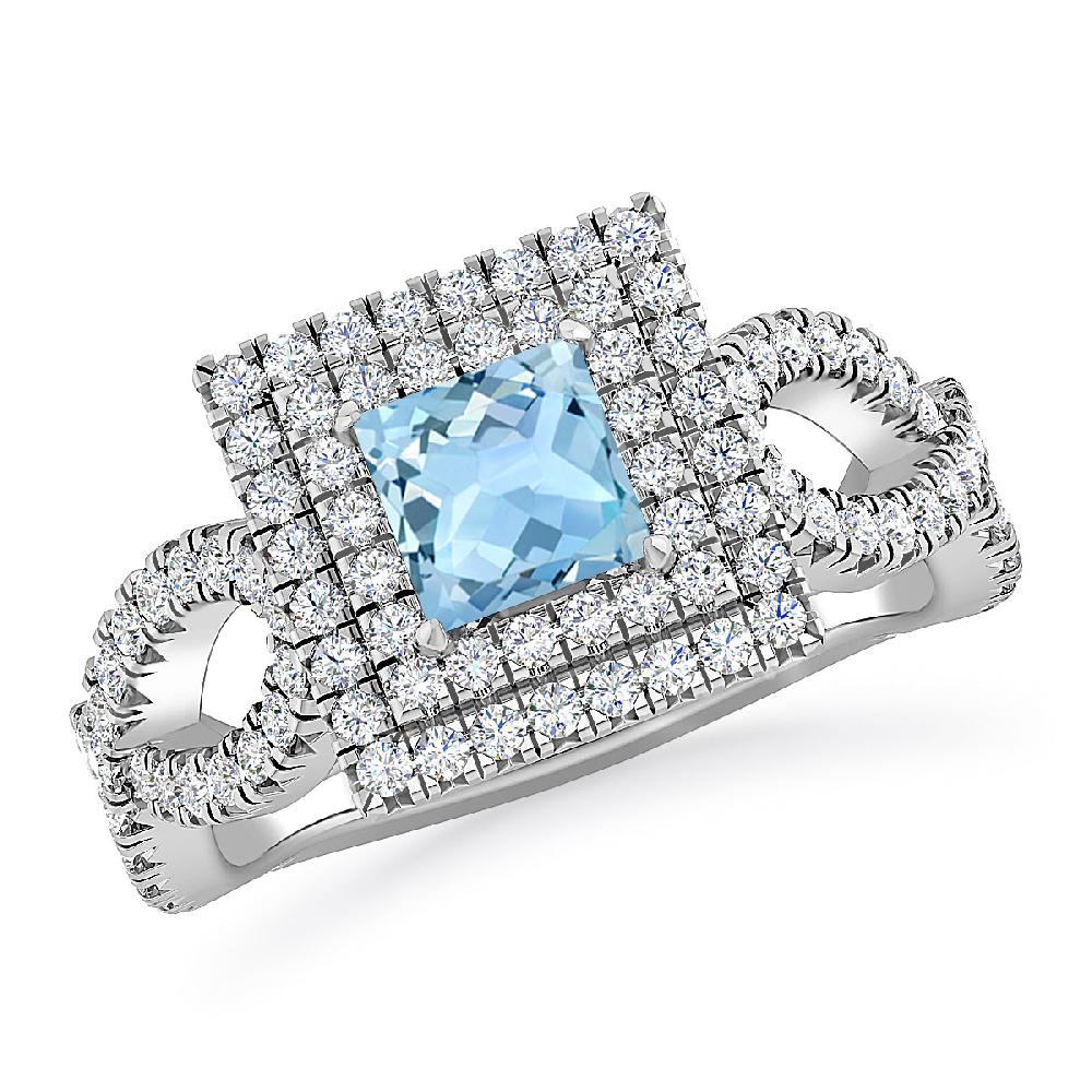 White Gold - Aquamarine