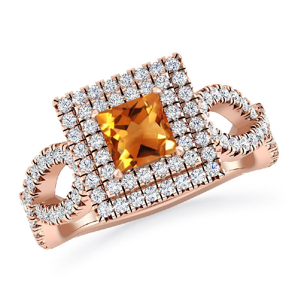 Rose Gold - Citrine