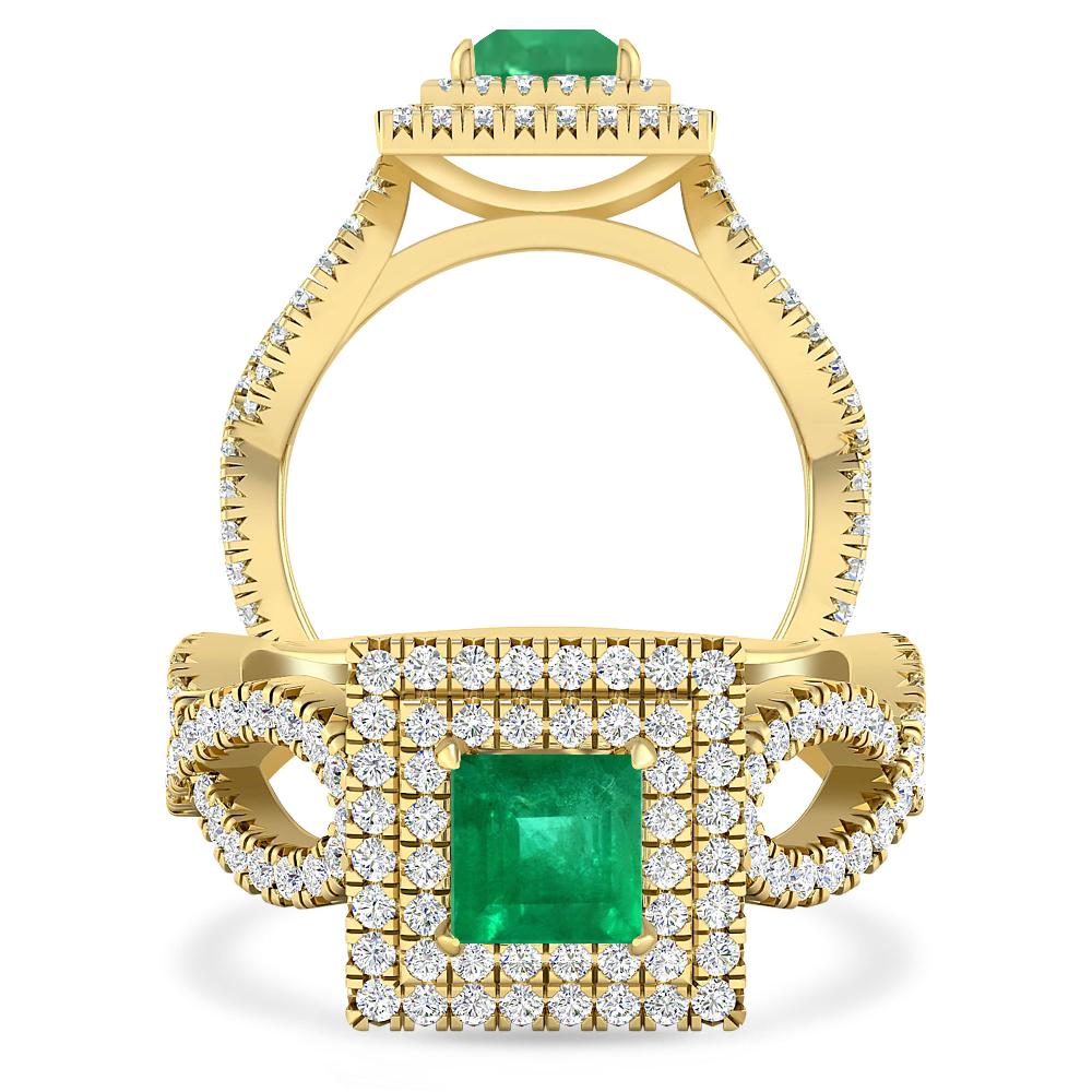 Yellow Gold - Emerald