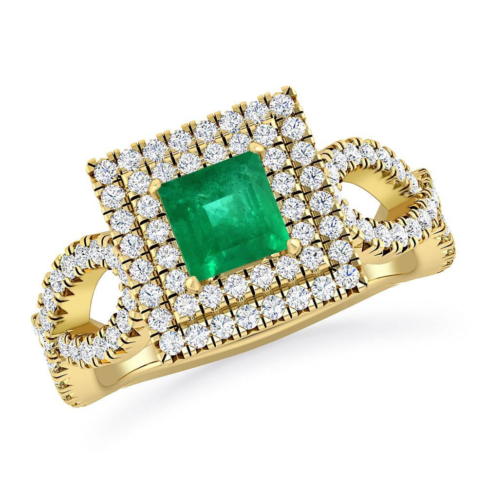 Yellow Gold - Emerald