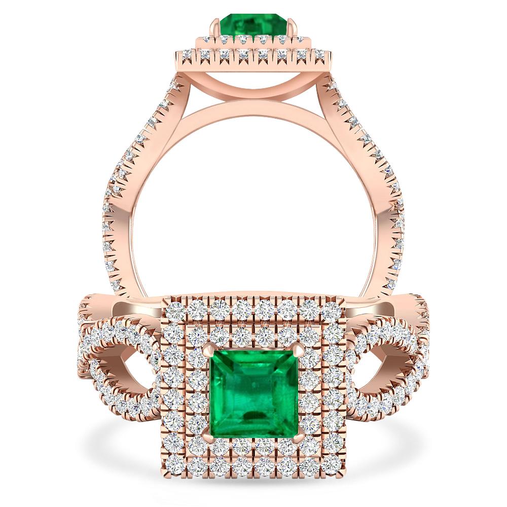 Rose Gold - Emerald