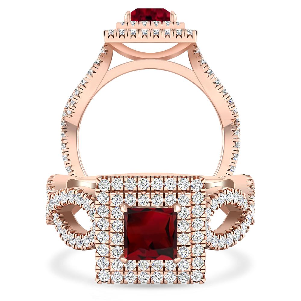 Rose Gold - Garnet