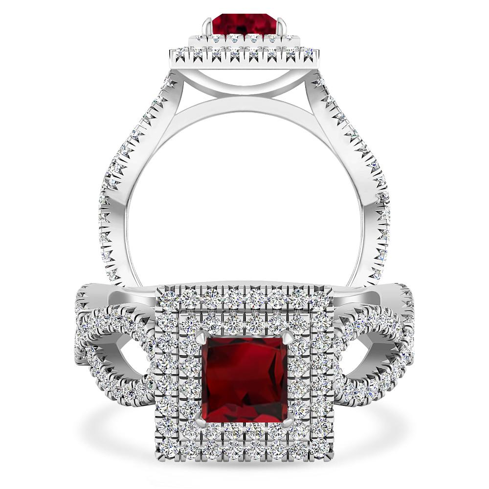 White Gold - Garnet