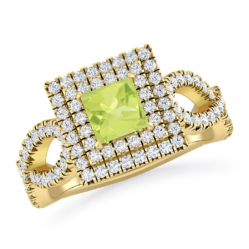 Yellow Gold - Peridot