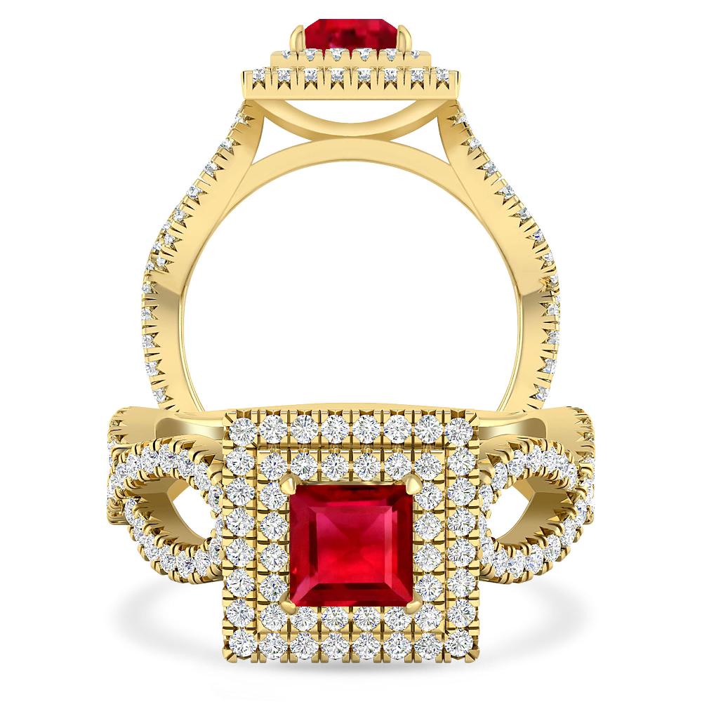 Yellow Gold - Ruby