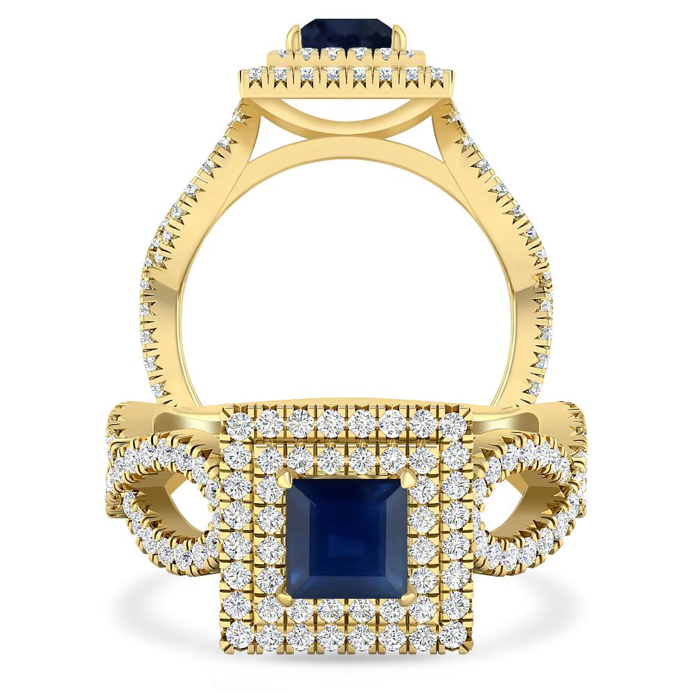Yellow Gold - Sapphire
