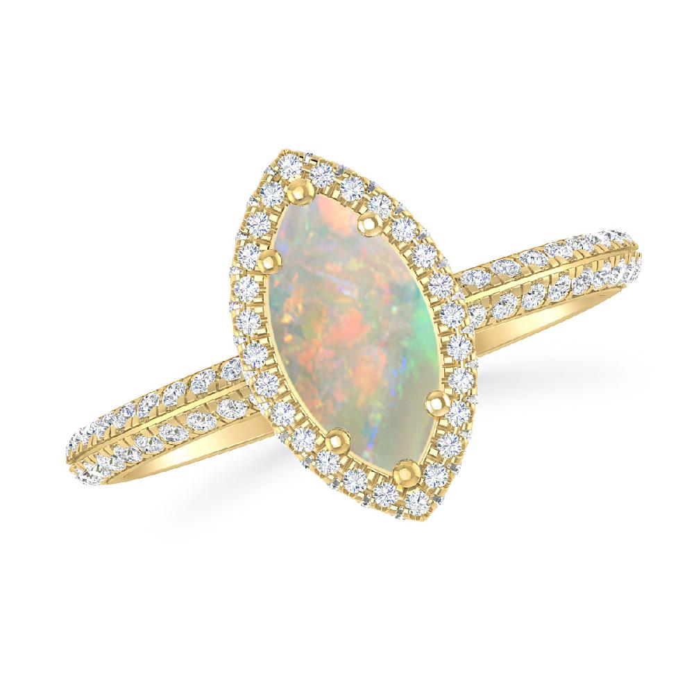 Yellow Gold - Opal