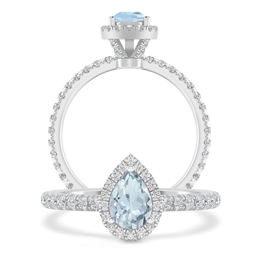 White Gold - Aquamarine