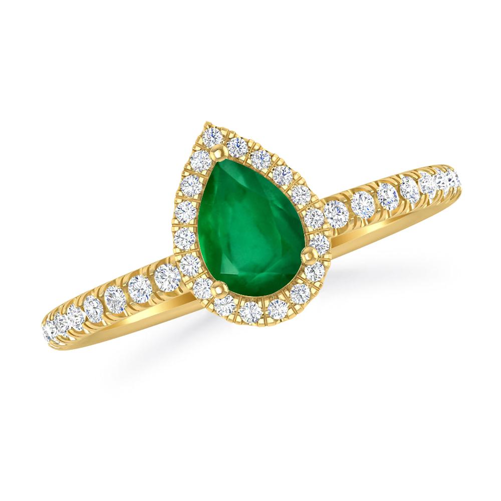 Yellow Gold - Emerald