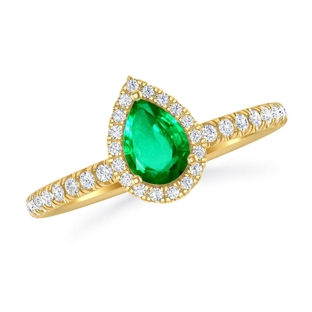 Yellow Gold - Emerald