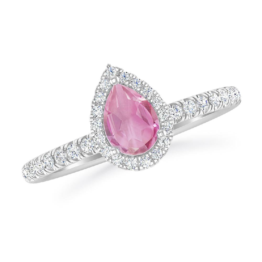 White Gold - Pink Tourmaline