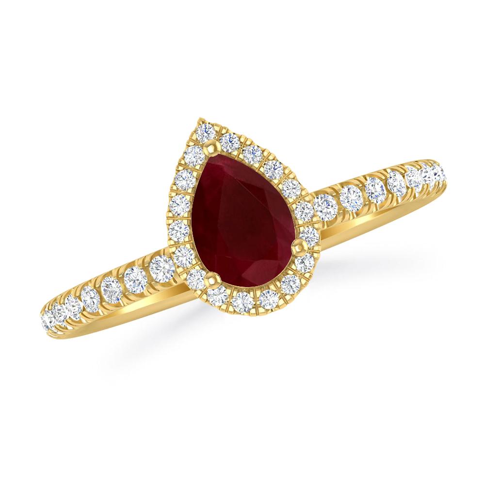 Yellow Gold - Ruby