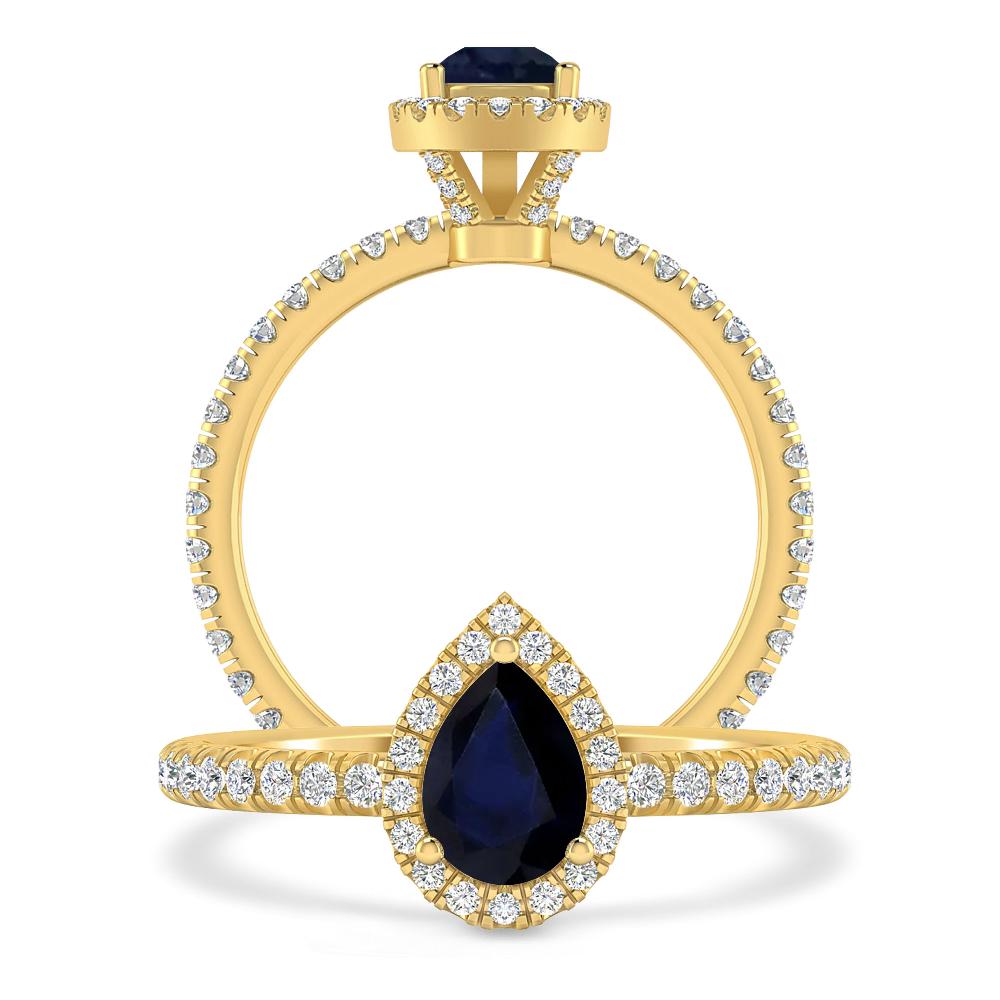 Yellow Gold - Sapphire