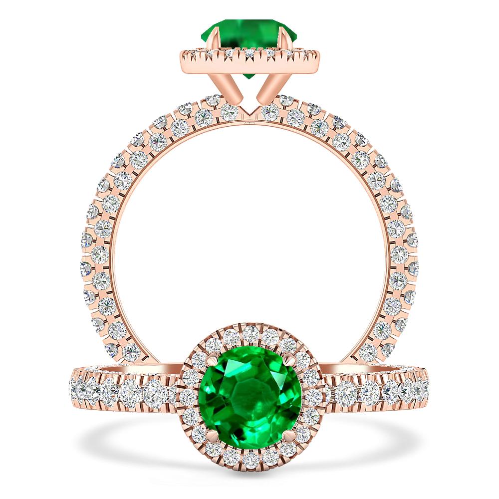 Rose Gold - Emerald
