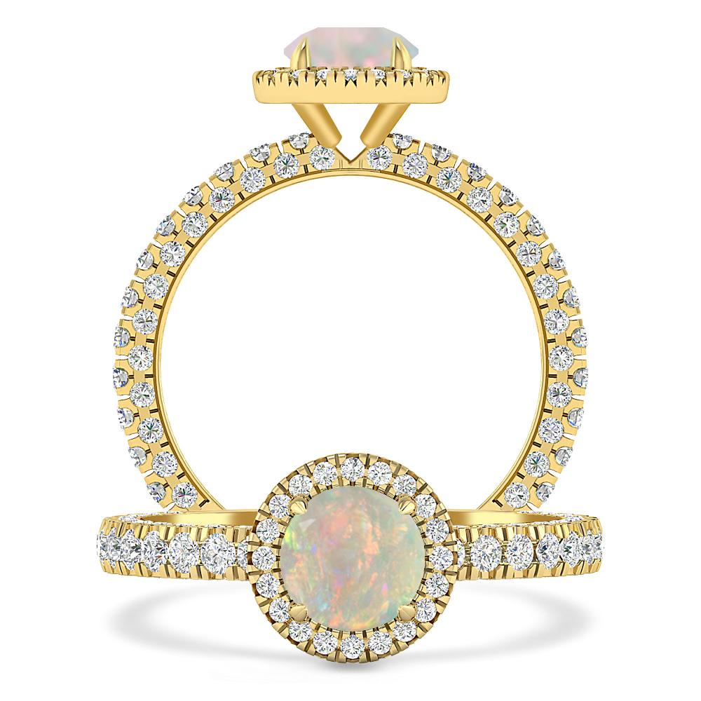 Yellow Gold - Opal
