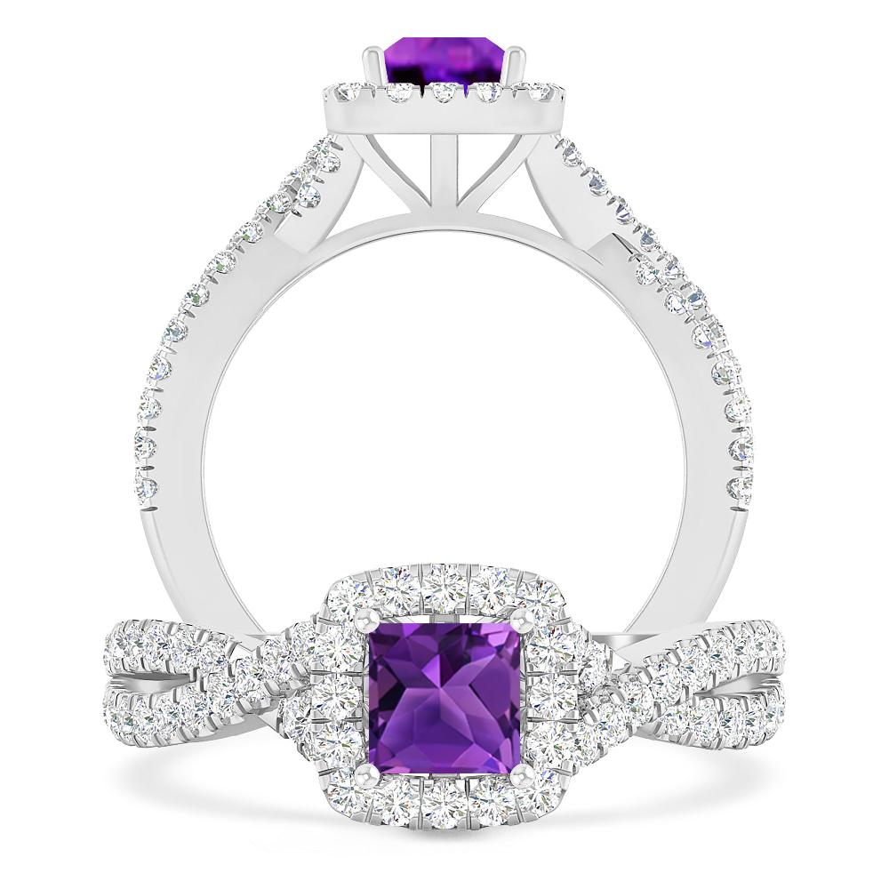 White Gold - Amethyst