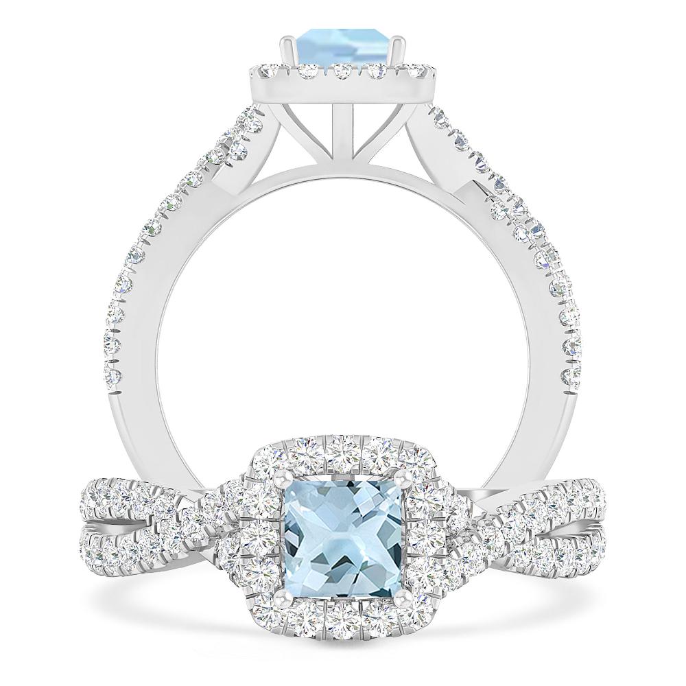 White Gold - Aquamarine