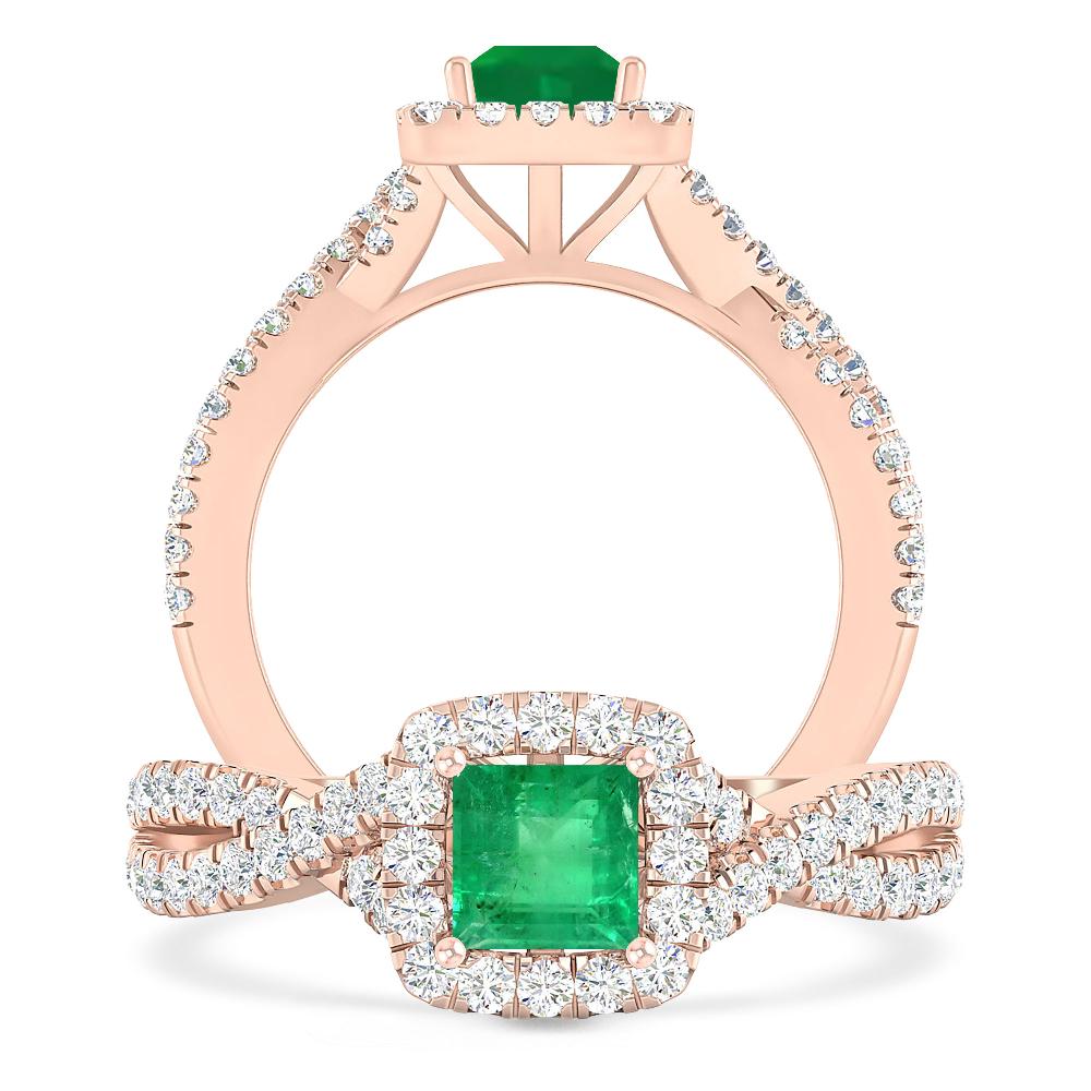 Rose Gold - Emerald