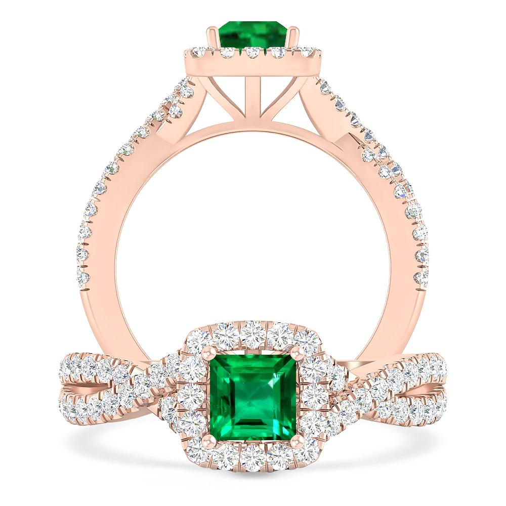 Rose Gold - Emerald