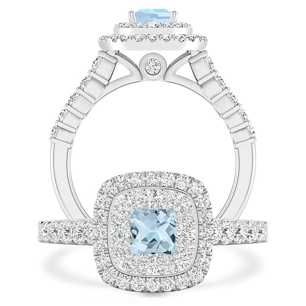 White Gold - Aquamarine