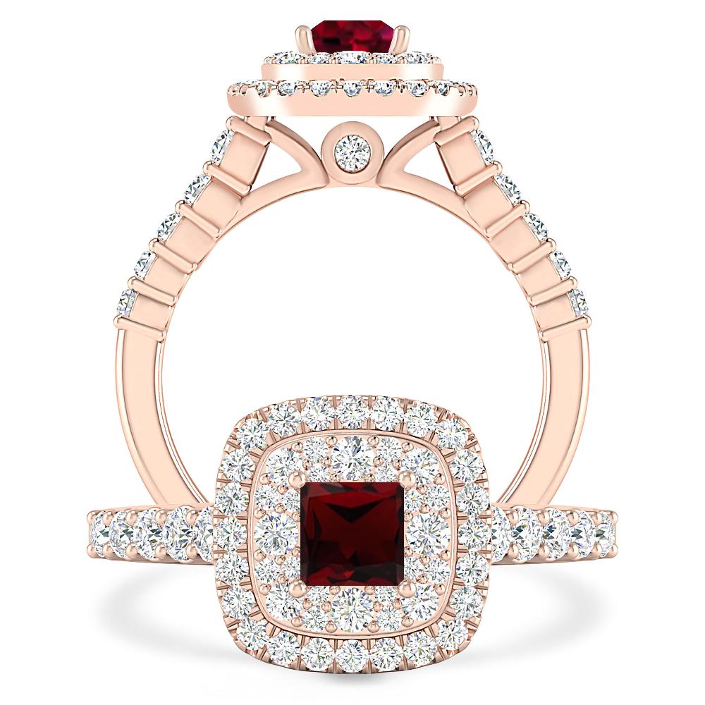 Rose Gold - Garnet
