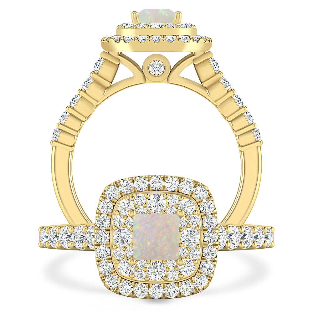 Yellow Gold - Opal