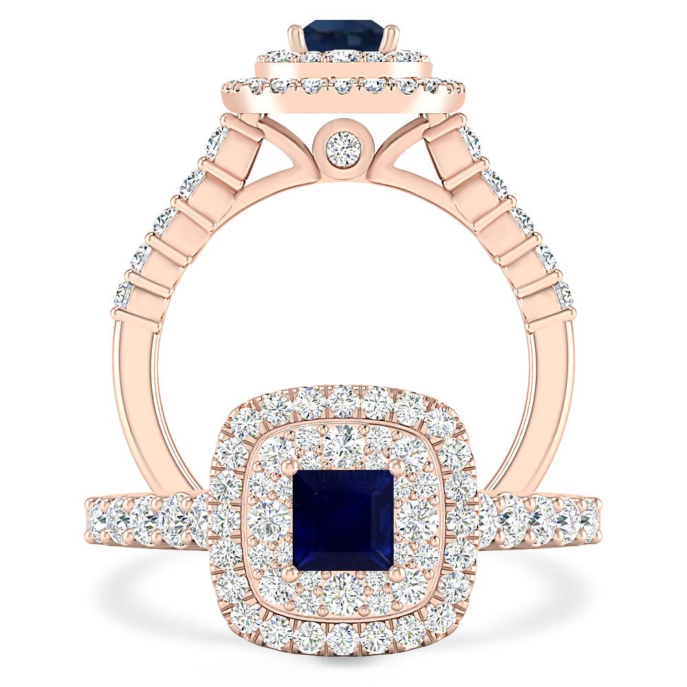 Rose Gold - Sapphire