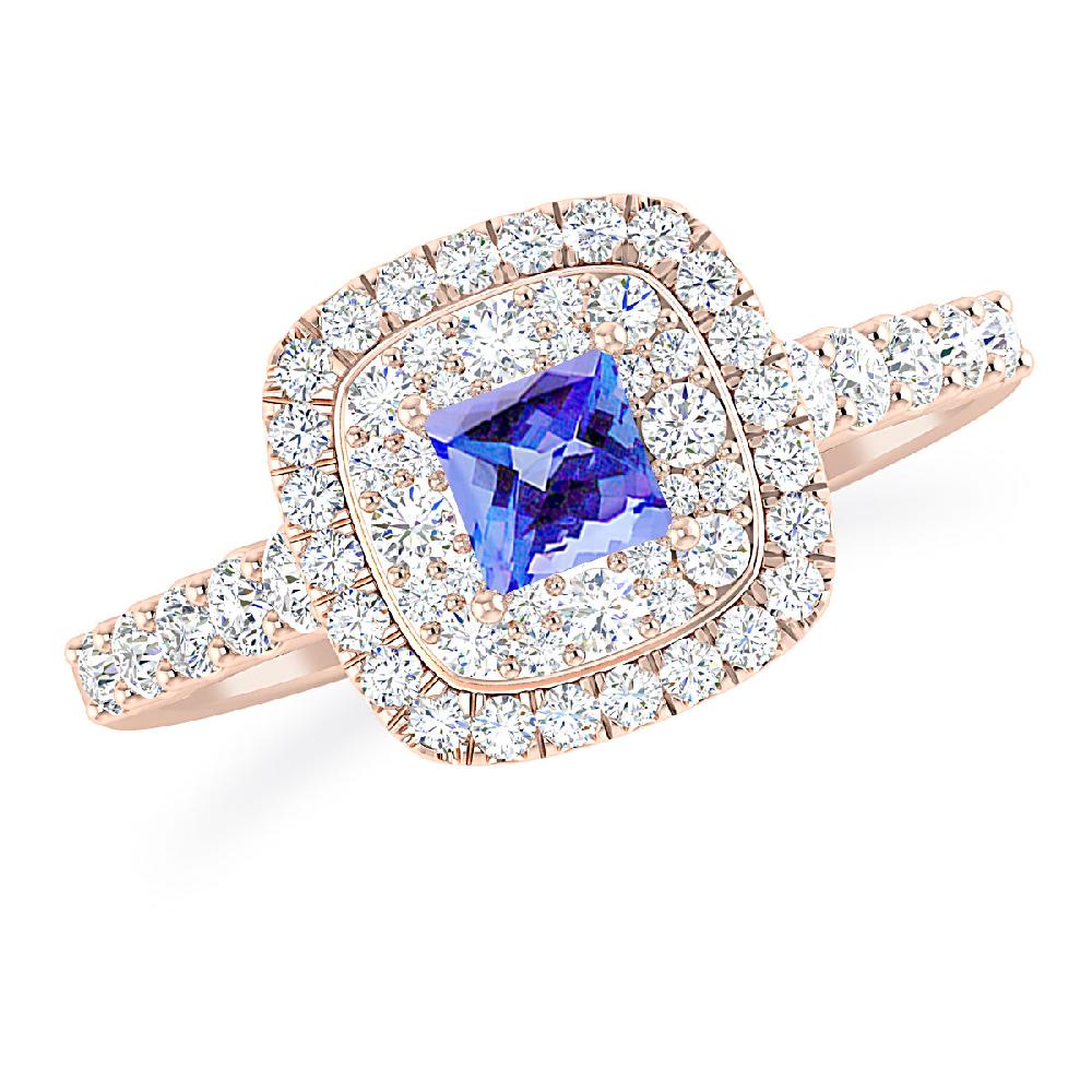 Rose Gold - Tanzanite